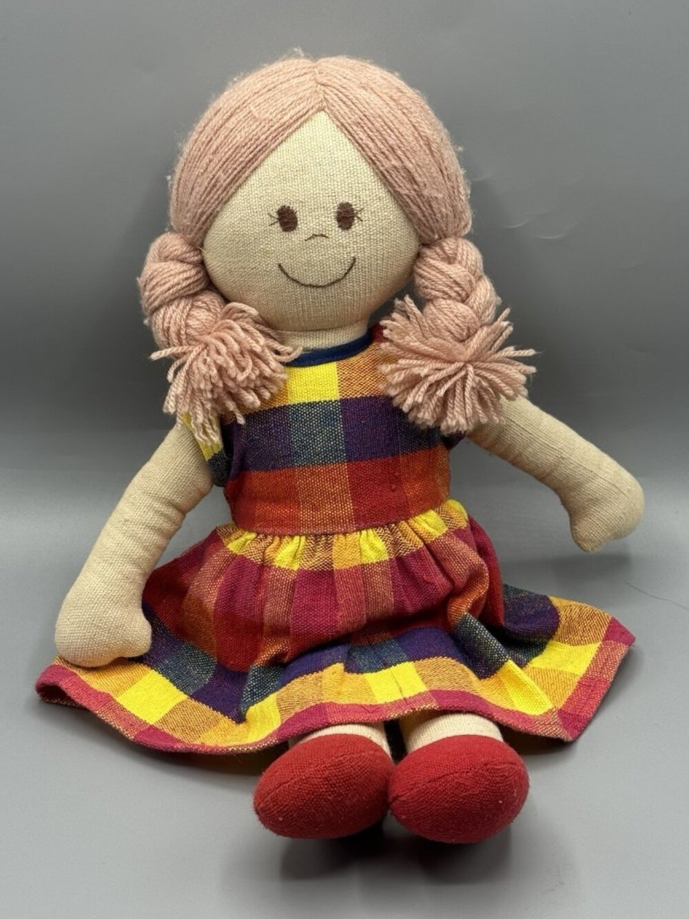 Barbara Sansoni's Barefoot 100% Cotton Woven Soft Rag Doll Sri Lanka 15"